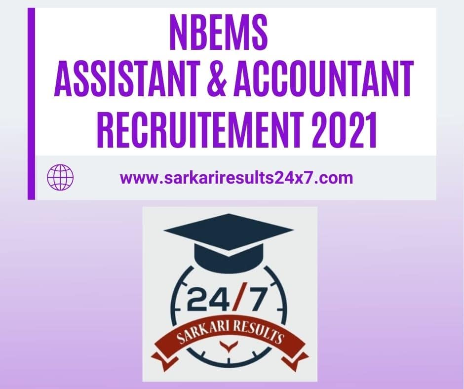 NBEMS Assistant & Accountant