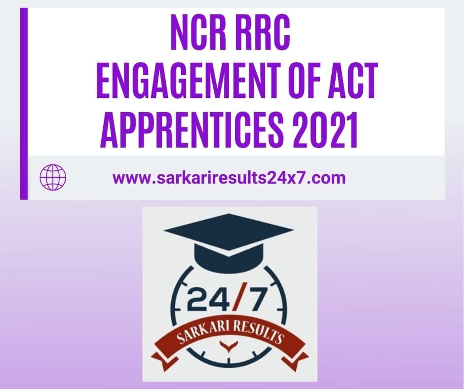 NCR RRC - Engagement of Act Apprentices