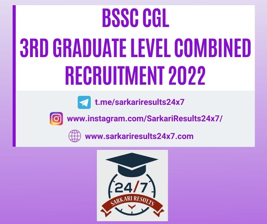 Bihar Staff Selection Commission - BSSC CGL Recruitment 2022