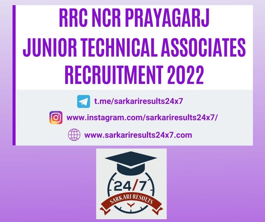 RRC NCR Junior Technical Associates Civil 2022